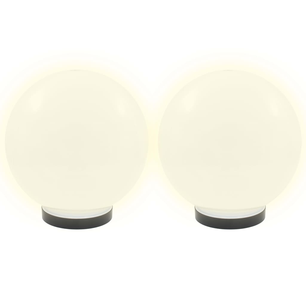 Lampes à bulbe LED vidaxl 2 pcs round 25 cm pmma
