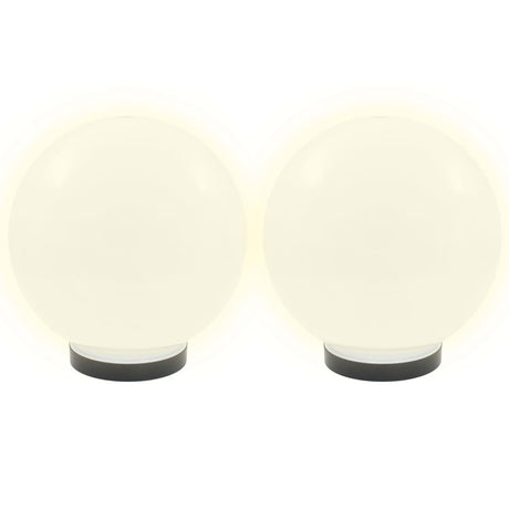 Lampes à bulbe LED vidaxl 2 pcs round 25 cm pmma