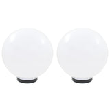 Lampes de bulbe LED vidaxl 2 pcs round 30 cm pmma