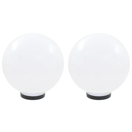 Lampes de bulbe LED vidaxl 2 pcs round 30 cm pmma