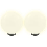 Lampes de bulbe LED vidaxl 2 pcs round 30 cm pmma