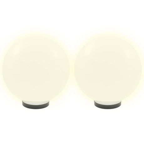 Lampes de bulbe LED vidaxl 2 pcs round 30 cm pmma
