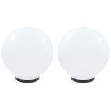 Lampes à bulbe LED vidaxl 2 pcs round 40 cm pmma