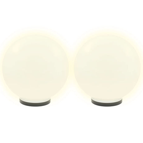 Lampes à bulbe LED vidaxl 2 pcs round 40 cm pmma