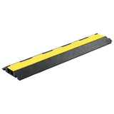 Seuils de protecteur de câble Vidaxl 2 tunnels 101,5 cm Caoutchouc 4 pcs