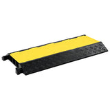 Seuil de protecteur de câble Vidaxl 3 tunnels 93 cm
