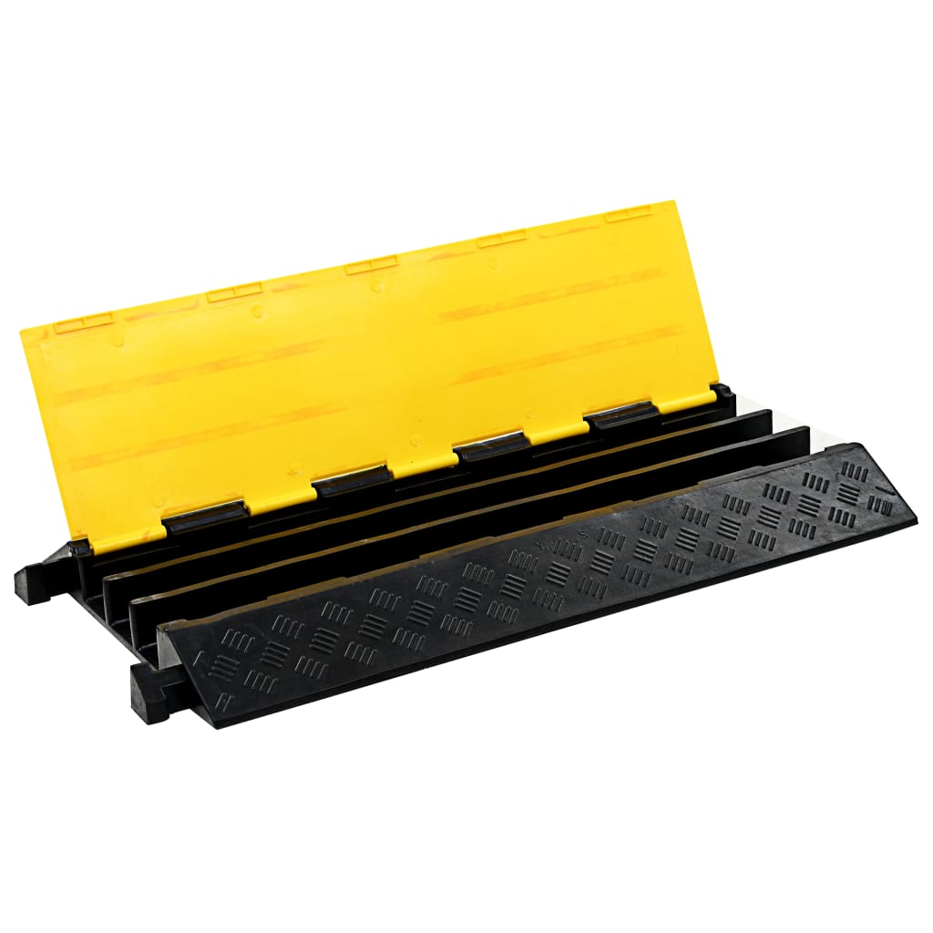 Seuil de protecteur de câble Vidaxl 3 tunnels 93 cm