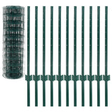 Vidaxl Euro Hek 20x0,8 m en acier vert