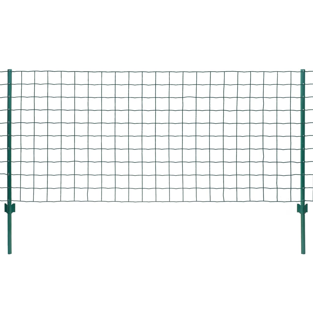 Vidaxl Euro Hek 20x1 m en acier vert
