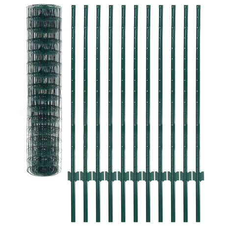 Vidaxl Euro Hek 20x1,2 m en acier vert