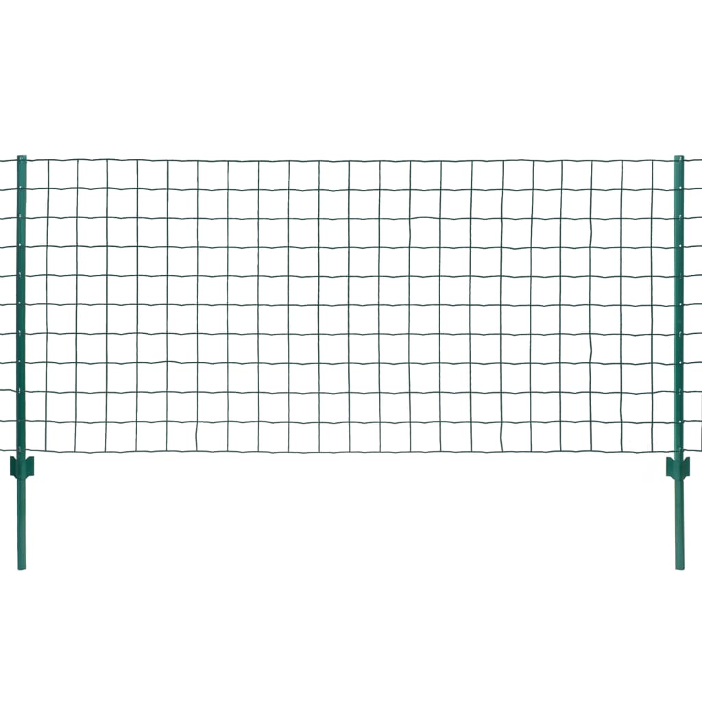 Vidaxl Euro Hek 20x0,8 m en acier vert