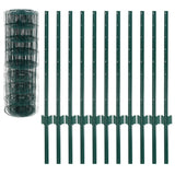 Vidaxl Euro Hek 20x0,8 m en acier vert