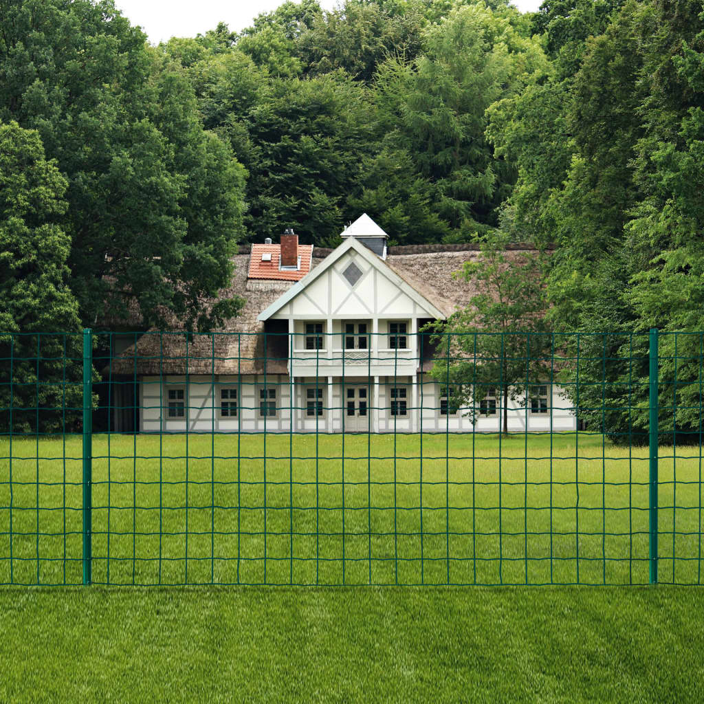 Vidaxl Euro Hek 20x0,8 m en acier vert