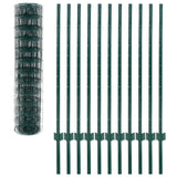 Vidaxl Euro Hek 20x1,2 m en acier vert