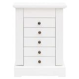 Boîte de bijoux Vidaxl avec miroir 25x13.5x34 cm mdf