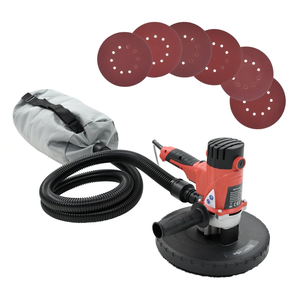 Ponceuse de paroi et de plafond vidaxl avec fonction d'extraction 1200 W