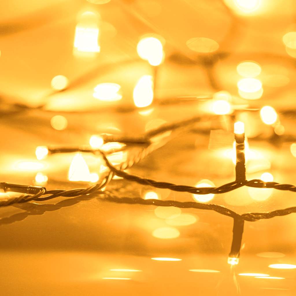 Cordon lumineux Vidaxl avec 600 LED avec 8 effets lumineux IP44 60 m blanc chaud