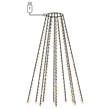 Éclairage d'arbre de Noël Vidaxl avec 150 LED Net 150 cm