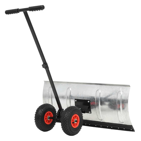 Vidaxl Snow Plough à main avec roues 100x44 cm