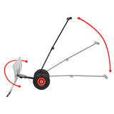 Vidaxl Snow Plough à main avec roues 100x44 cm