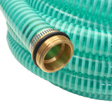 Tuyau d'aspiration vidaxl avec accouplements en laiton 7 m 25 mm verts