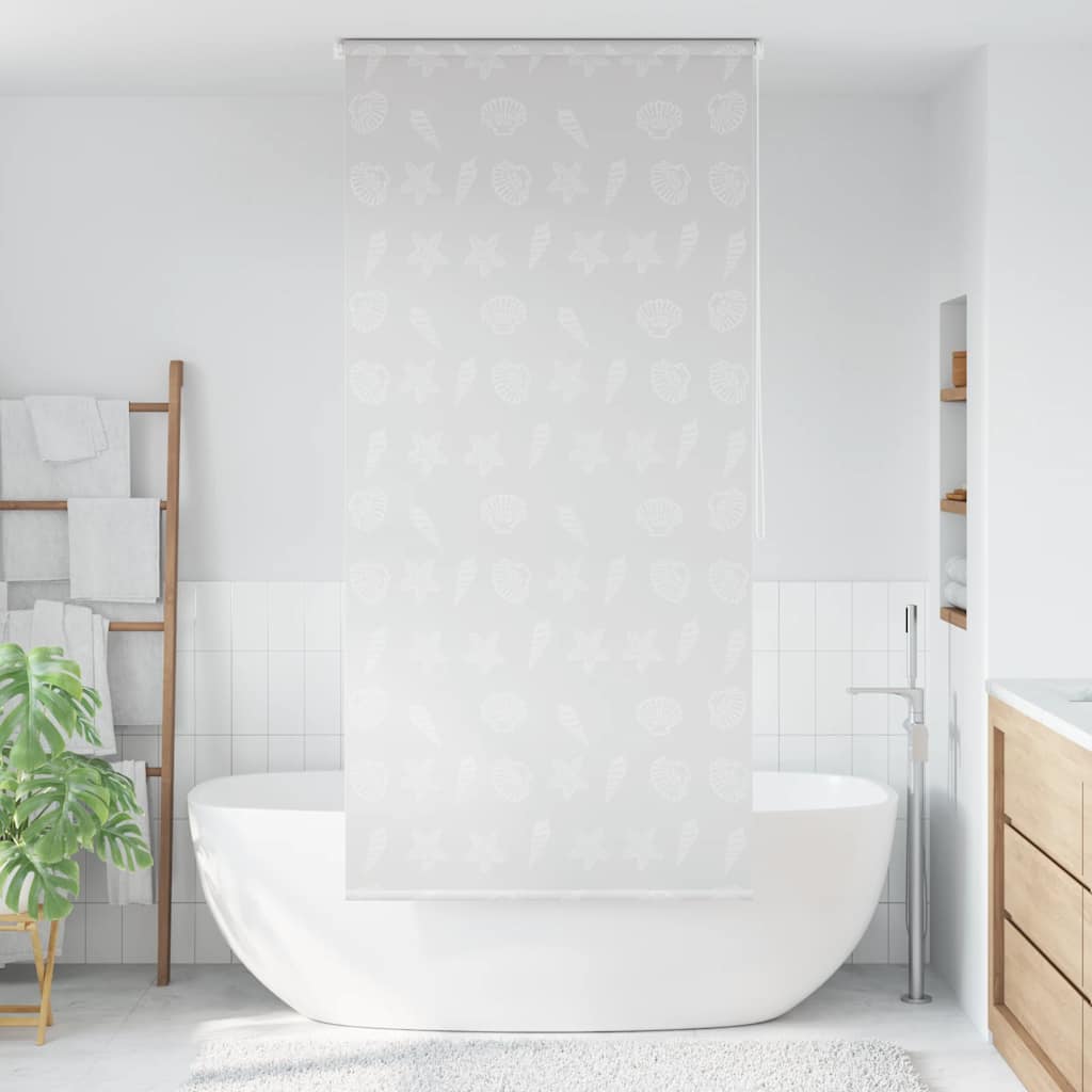 Vidaxl Rouleau aveugle pour douche 100x240 cm étoiles de mer