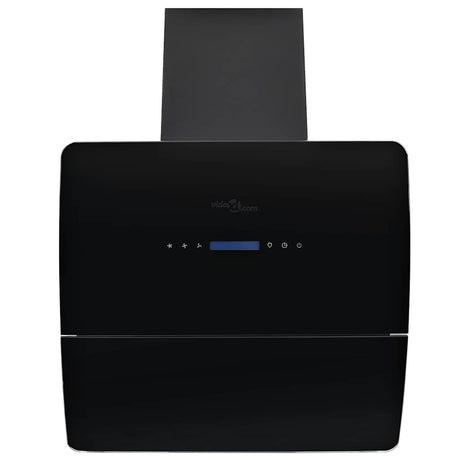 Capeur d'extracteur de paroi Vidaxl 756 m³ U 60 cm en acier inoxydable noir