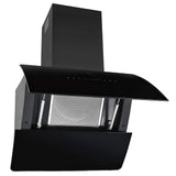 Capeur d'extracteur de paroi Vidaxl 756 m³ U 60 cm en acier inoxydable noir