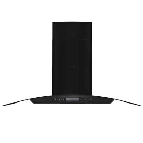 Capeur d'extracteur de paroi Vidaxl 756 m³ U 90 cm en acier inoxydable noir