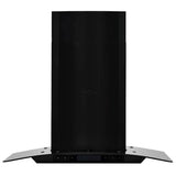 Capeur d'extracteur de paroi Vidaxl 756 m³ U 60 cm en acier inoxydable noir