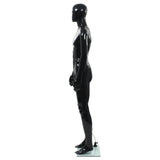 Vidaxl estalage poupée mâle avec pied de verre 185 cm noir brillant