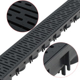 Gouttières de drainage vidaxl 3 m plastique 3 m