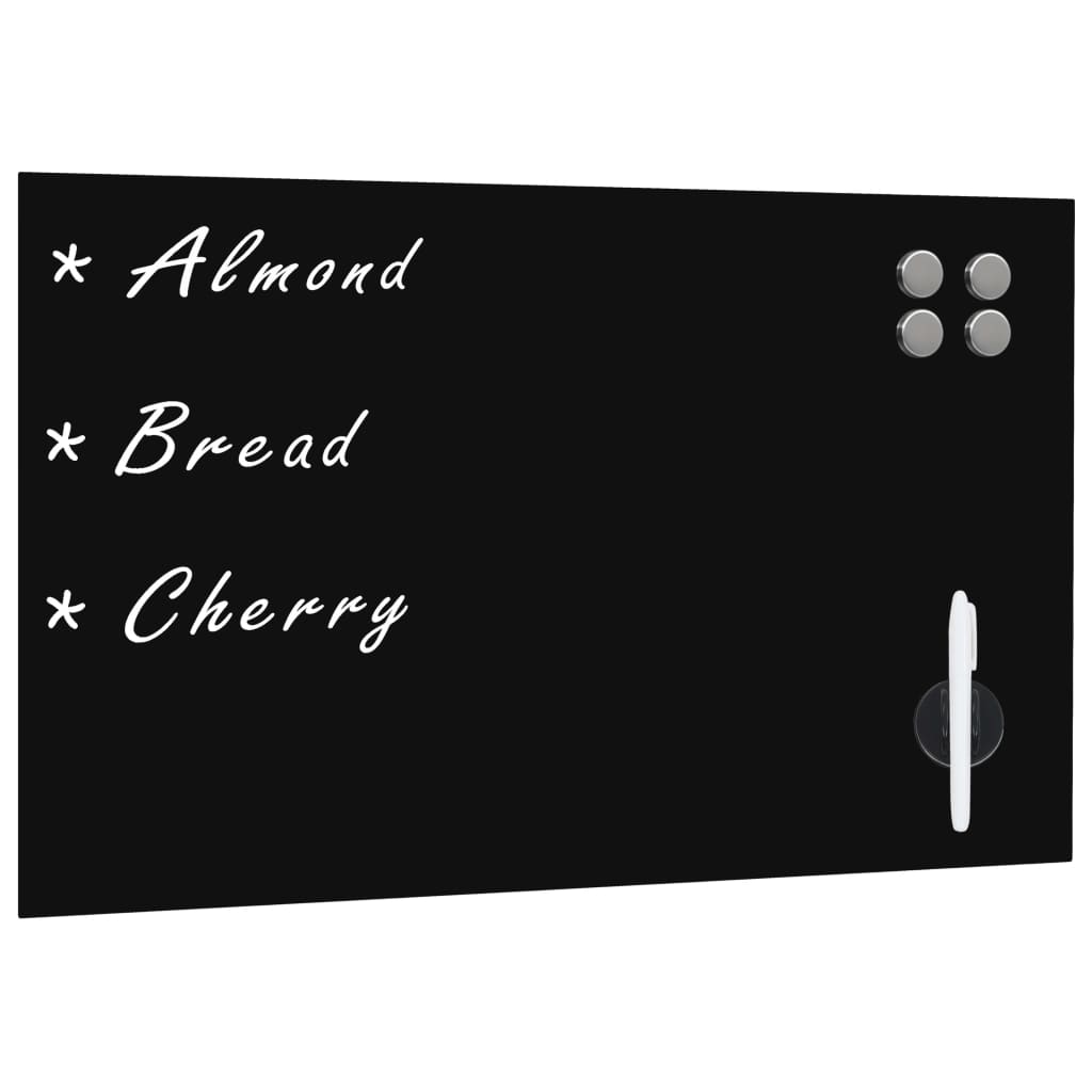 Vidaxl Blackboard für das Wandmagnet von 60 x 40 cm Glas