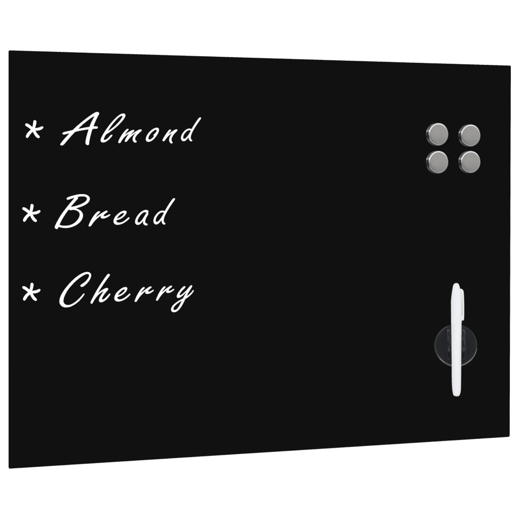 Vidaxl Blackboard for the wall Magnetic 80x60 cm glass