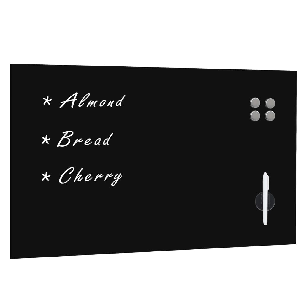 Vidaxx tableau noir pour le mur, verre magnétique 100x60 cm