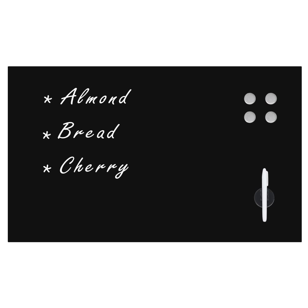 Vidaxx tableau noir pour le mur, verre magnétique 100x60 cm