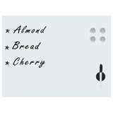 Vidaxx tableau blanc mural magnétique 80x60 cm verre