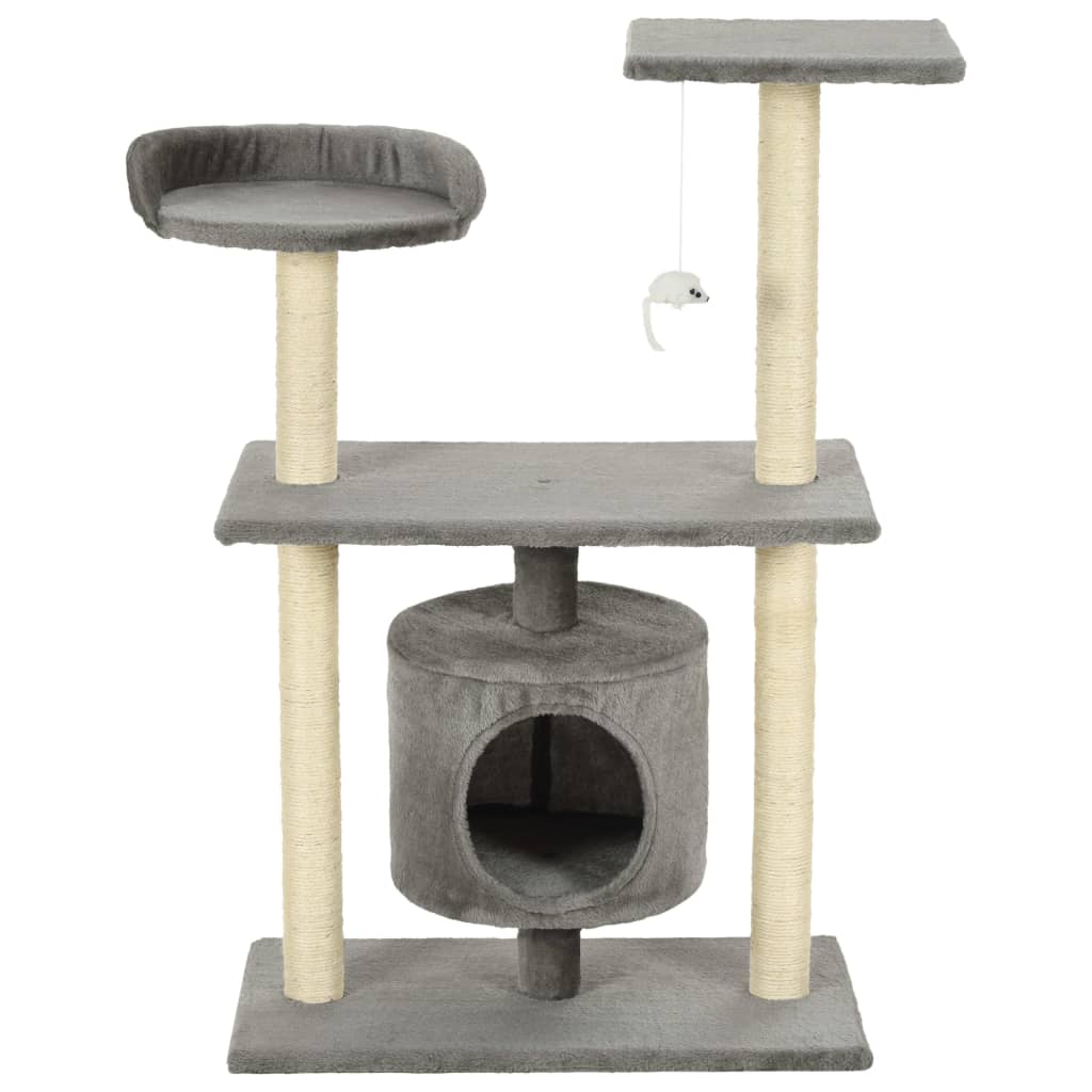 Vidaxl Cat Stracing Post avec sisal Scratch Posts 95 cm Gray