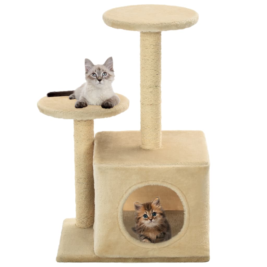 Vidaxl Cat Scratching Post med sisal skrabende stillinger 60 cm beige