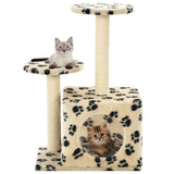 Vidaxl Cat Scratching Post med sisal skrabe stillinger 60 cm pootprints beige