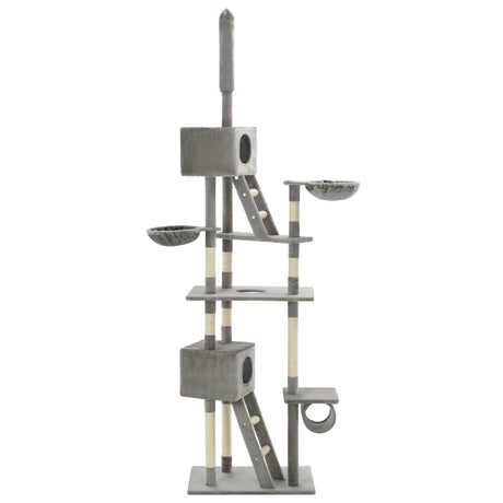 Vidaxl Cat Scratch Post avec Sisal Scratch Post 230-260 cm Gray