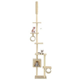 VIDAXL -Katzenkratzerpfosten mit Sisal -Kratzern 260 cm Beige