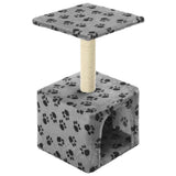 Vidaxl Cat Scratch Post avec Sisal Scratch Post 55 cm Pootprints Gray