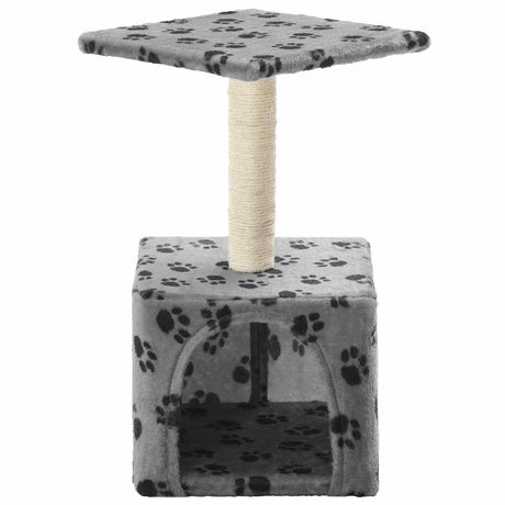 Vidaxl Cat Scratch Post avec Sisal Scratch Post 55 cm Pootprints Gray