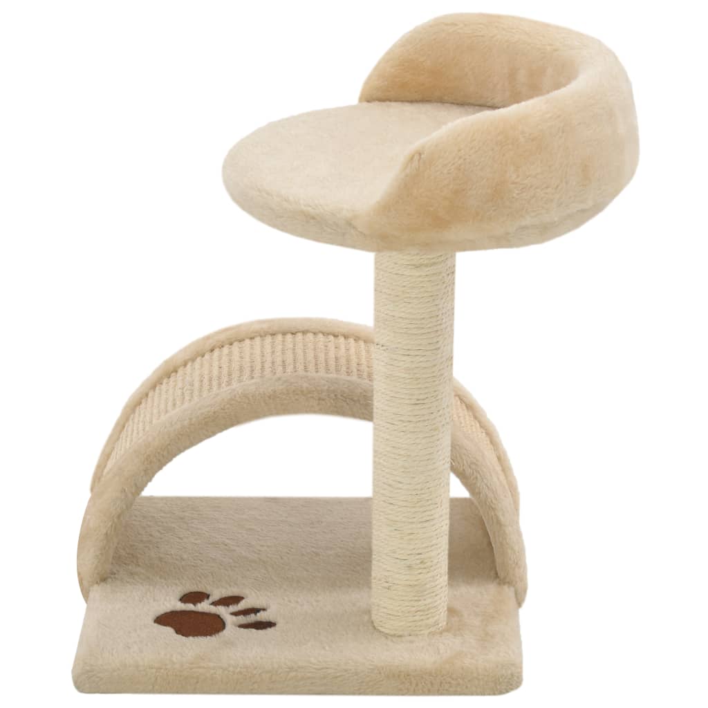 Vidaxl Cat Scratch Post avec sisal Scratch Post 40 cm beige et brun