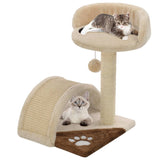 Vidaxl Cat Scratching Post med sisal skrabe stolpe 40 cm beige og brun