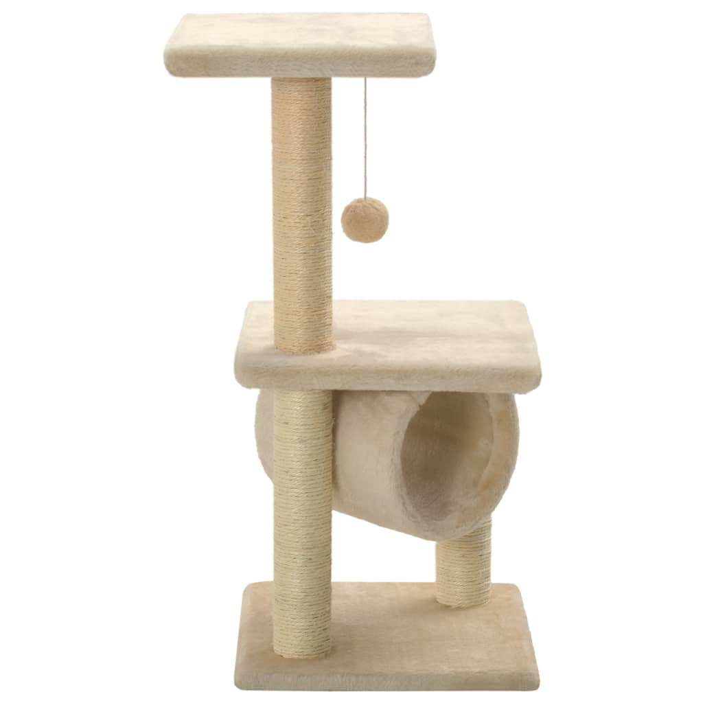 Vidaxl Cat Grakeding Post con graffi di sisal 65 cm beige