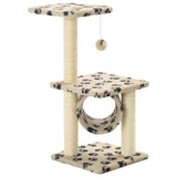 Vidaxl Cat Scratch Post avec sisal Scratch Posts 65 cm Pootprints Beige