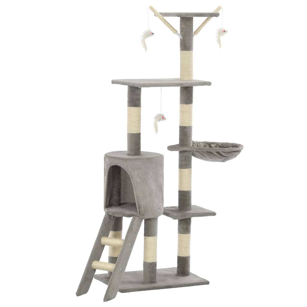 Vidaxl Cat Scratch Post avec Sisal Scratch Posts 138 cm Gray