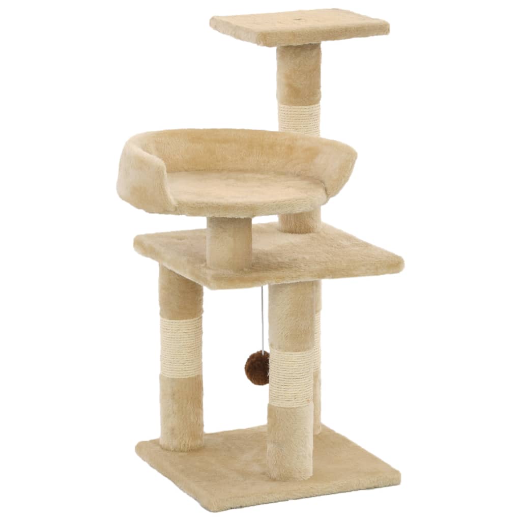 Vidaxl Cat Scrating Post z Sisal Scrating Posts 65 cm Beige